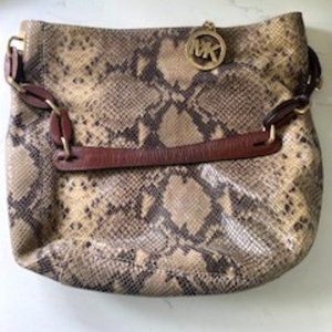 MICHAEL KORS Leather Snakeskin Purse (gently worn)